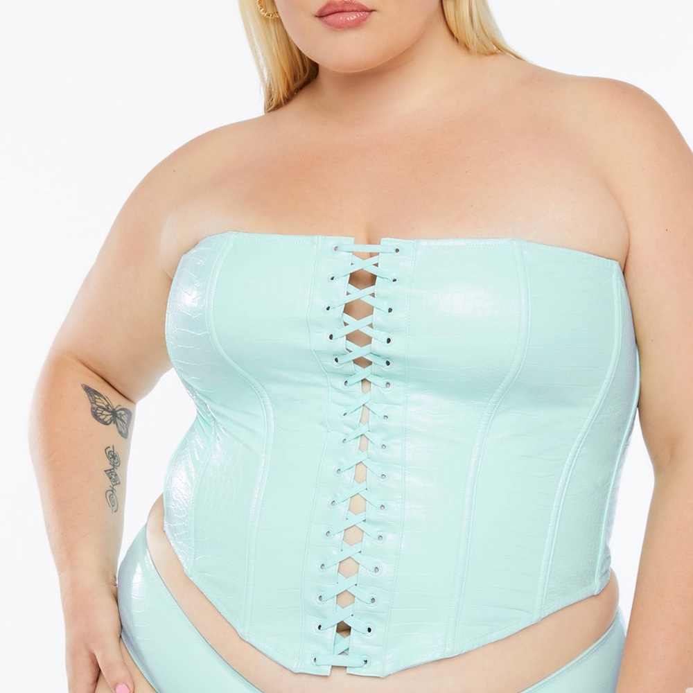 Elegant Mint Corset Top